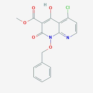 molecular formula C17H13ClN2O5 B8135357 Methyl 1-(benzyloxy)-5-chloro-4-hydroxy-2-oxo-1,2-dihydro-1,8-naphthyridine-3-carboxylate 