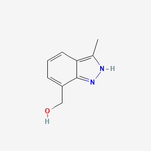 molecular formula C9H10N2O B8135398 (3-Methyl-1H-indazol-7-yl)methanol 