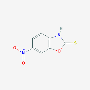 molecular formula C7H4N2O3S B081354 6-硝基苯并恶唑-2-硫醇 CAS No. 14541-93-6