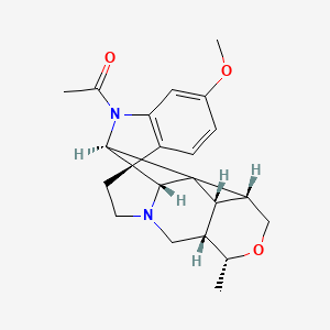 molecular formula C22H28N2O3 B8135442 (19R)-1-Acetyl-17,19-epoxy-11-methoxycuran 