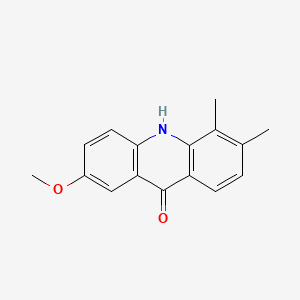 molecular formula C16H15NO2 B8135554 2-methoxy-5,6-dimethyl-10H-acridin-9-one 