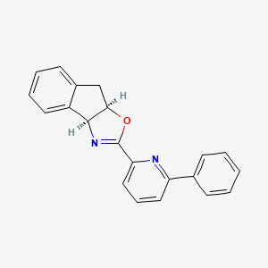 molecular formula C21H16N2O B8135654 (3aS,8aR)-2-(6-Phenylpyridin-2-yl)-8,8a-dihydro-3aH-indeno[1,2-d]oxazole 