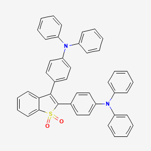 molecular formula C44H32N2O2S B8135672 2,3-Bis(4-(diphenylamino)phenyl)benzo[b]thiophene 1,1-dioxide 