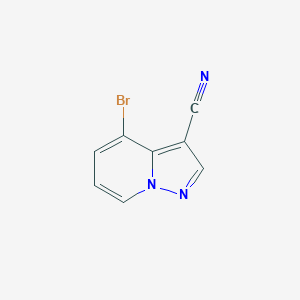 molecular formula C8H4BrN3 B8135700 4-溴吡唑并[1,5-a]吡啶-3-碳腈 