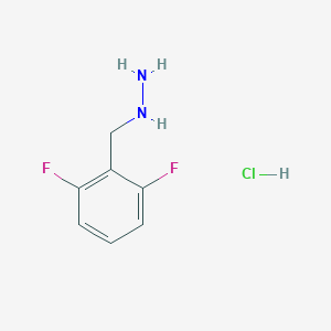 molecular formula C7H9ClF2N2 B8135710 (2,6-Difluorobenzyl)hydrazine hydrochloride 