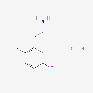 molecular formula C9H13ClFN B8135760 2-(5-Fluoro-2-methylphenyl)ethan-1-amine hydrochloride 
