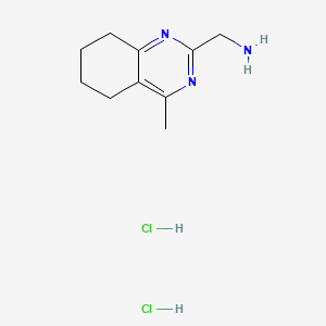molecular formula C10H17Cl2N3 B8135772 1-(4-Methyl-5,6,7,8-tetrahydroquinazolin-2-yl)methanamine dihydrochloride 