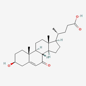 molecular formula C24H36O4 B8135797 3beta-Hydroxy-7-oxochol-5-en-24-oic Acid 