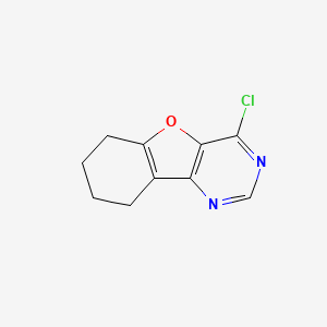 molecular formula C10H9ClN2O B8135828 4-Chloro-6,7,8,9-tetrahydrobenzofuro[3,2-D]pyrimidine 
