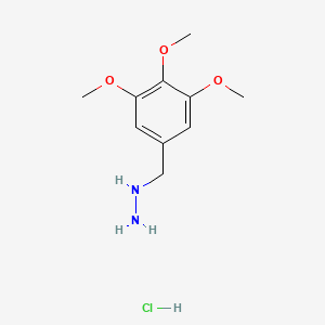 molecular formula C10H17ClN2O3 B8135881 (3,4,5-Trimethoxybenzyl)hydrazine hydrochloride 