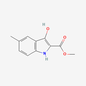 molecular formula C11H11NO3 B8135888 methyl 3-hydroxy-5-methyl-1H-indole-2-carboxylate 