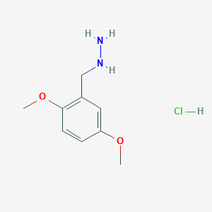 molecular formula C9H15ClN2O2 B8135972 (2,5-Dimethoxybenzyl)hydrazine hydrochloride 