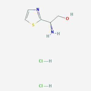 molecular formula C5H10Cl2N2OS B8135984 (S)-2-Amino-2-(thiazol-2-yl)ethanol dihydrochloride 