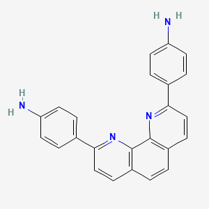 molecular formula C24H18N4 B8136009 4,4'-(1,10-Phenanthroline-2,9-diyl)dianiline 
