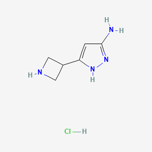 3-(Azetidin-3-yl)-1H-pyrazol-5-amine hydrochloride