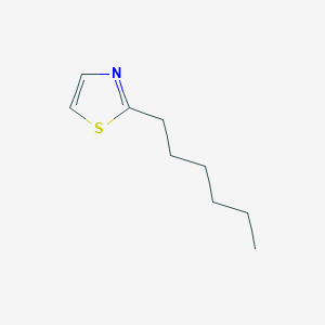 molecular formula C9H15NS B8136042 2-己基噻唑 