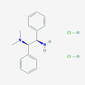 molecular formula C16H22Cl2N2 B8136043 (1R,2R)-N1,N1-Dimethyl-1,2-diphenylethane-1,2-diamine dihydrochloride 
