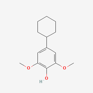 molecular formula C14H20O3 B8136050 4-Cyclohexyl-2,6-dimethoxyphenol 