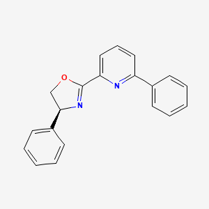 molecular formula C20H16N2O B8136065 (S)-4-Phenyl-2-(6-phenylpyridin-2-yl)-4,5-dihydrooxazole 