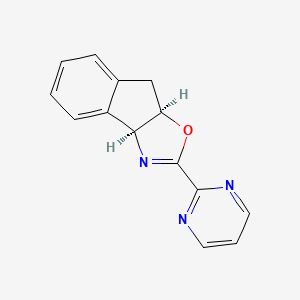 molecular formula C14H11N3O B8136074 (3aS,8aR)-2-(Pyrimidin-2-yl)-8,8a-dihydro-3aH-indeno[1,2-d]oxazole 