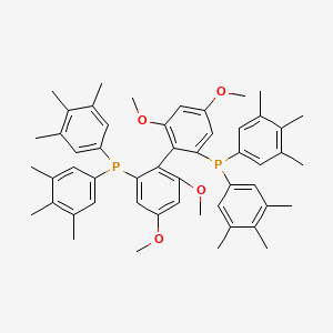 molecular formula C52H60O4P2 B8136094 (R)-2,2'-Bis[bis(4-methoxy-3,5-dimethylphenyl)phosphino]-4,4',6,6'-tetramethoxy)-1,1'-biphenyl CAS No. 1365531-93-6