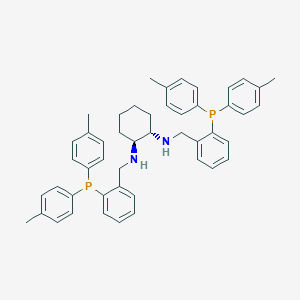 molecular formula C48H52N2P2 B8136099 (1S,2S)-1-N,2-N-bis[[2-bis(4-methylphenyl)phosphanylphenyl]methyl]cyclohexane-1,2-diamine 