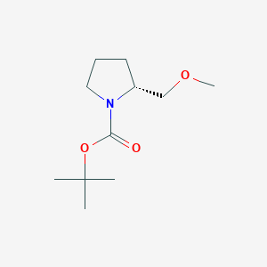 molecular formula C11H21NO3 B8136117 (R)-tert-butyl 2-(methoxymethyl)pyrrolidine-1-carboxylate 