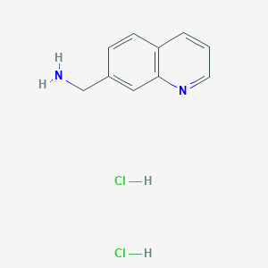molecular formula C10H12Cl2N2 B8136160 Quinolin-7-ylmethanamine dihydrochloride 
