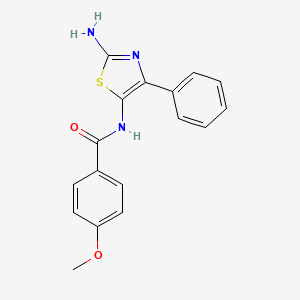 N-(2-amino-4-phenyl-1,3-thiazol-5-yl)-4-methoxybenzamide