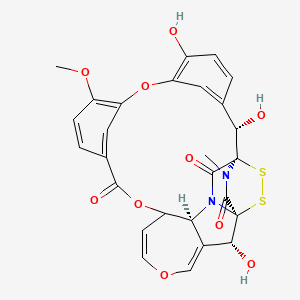 (1R,2R,6aS,20S,21R,22bS)-6a,22b-dihydro-2,16,20-trihydroxy-12-methoxy-25-methyl-2H,8H,20H,22H-1,21-epidithio-21,1-(iminomethano)-9,13:15,19-dimetheno-4,7,14-trioxa-22a-azacyclononadec[cd]azulene-8,22,26-trione