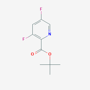 molecular formula C10H11F2NO2 B8136244 tert-Butyl 3,5-difluoropicolinate 