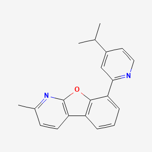 molecular formula C20H18N2O B8136260 8-(4-Isopropylpyridin-2-yl)-2-methylbenzofuro[2,3-b]pyridine 