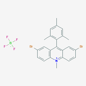 molecular formula C23H20BBr2F4N B8136277 2,7-Dibromo-9-mesityl-10-methylacridin-10-ium tetrafluoroborate 
