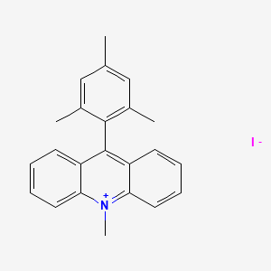 molecular formula C23H22IN B8136284 9-Mesityl-10-methylacridin-10-ium iodide 