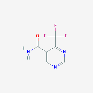 molecular formula C6H4F3N3O B8136327 4-(Trifluoromethyl)pyrimidine-5-carboxamide 