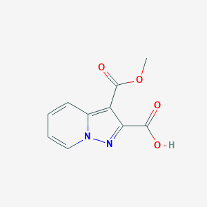 molecular formula C10H8N2O4 B8136359 3-(Methoxycarbonyl)pyrazolo[1,5-a]pyridine-2-carboxylic acid 