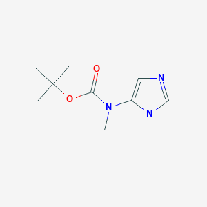 molecular formula C10H17N3O2 B8136366 tert-Butyl methyl(1-methyl-1H-imidazol-5-yl)carbamate 
