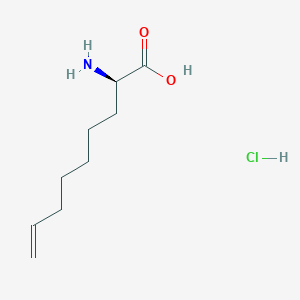 molecular formula C9H18ClNO2 B8136377 (R)-2-Aminonon-8-enoic acid hydrochloride 