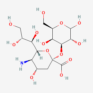 molecular formula C15H27NO13 B8136386 Neu(a2-3)Gal 