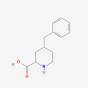 molecular formula C13H17NO2 B8136448 4-Benzylpiperidine-2-carboxylic acid 