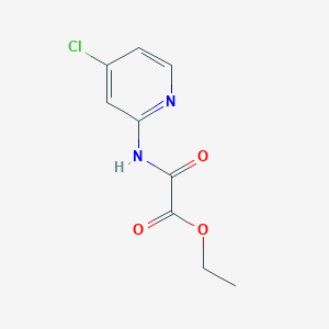 molecular formula C9H9ClN2O3 B8136456 Ethyl 2-((4-chloropyridin-2-YL)amino)-2-oxoacetate 