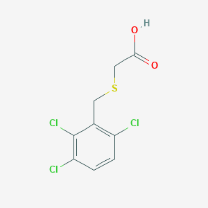 molecular formula C9H7Cl3O2S B8136479 2-[(2,3,6-Trichlorophenyl)methylsulfanyl]acetic acid 