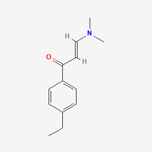 molecular formula C13H17NO B8136487 3-(Dimethylamino)-1-(4-ethylphenyl)prop-2-en-1-one 