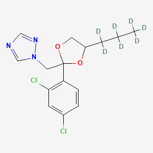 molecular formula C15H17Cl2N3O2 B8136537 Propiconazole-d7 