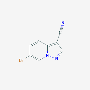 molecular formula C8H4BrN3 B8136558 6-Bromopyrazolo[1,5-a]pyridine-3-carbonitrile 