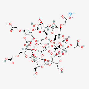 molecular formula C56H83NaO49 B8136562 Carboxymethyl-|A-cyclodextrin sodium salt 