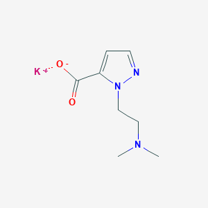 molecular formula C8H12KN3O2 B8136580 Potassium 1-(2-(dimethylamino)ethyl)-1H-pyrazole-5-carboxylate 