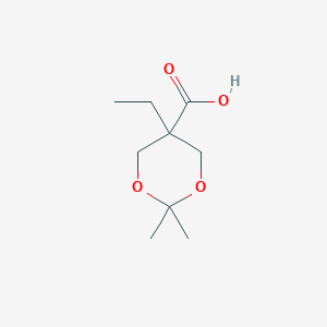 molecular formula C9H16O4 B8136584 5-Ethyl-2,2-dimethyl-1,3-dioxane-5-carboxylic acid 