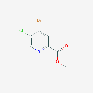 molecular formula C7H5BrClNO2 B8136597 Methyl 4-bromo-5-chloropicolinate 