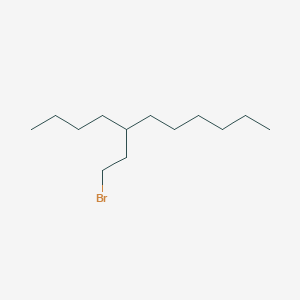 molecular formula C13H27Br B8136598 5-(2-Bromoethyl)undecane 